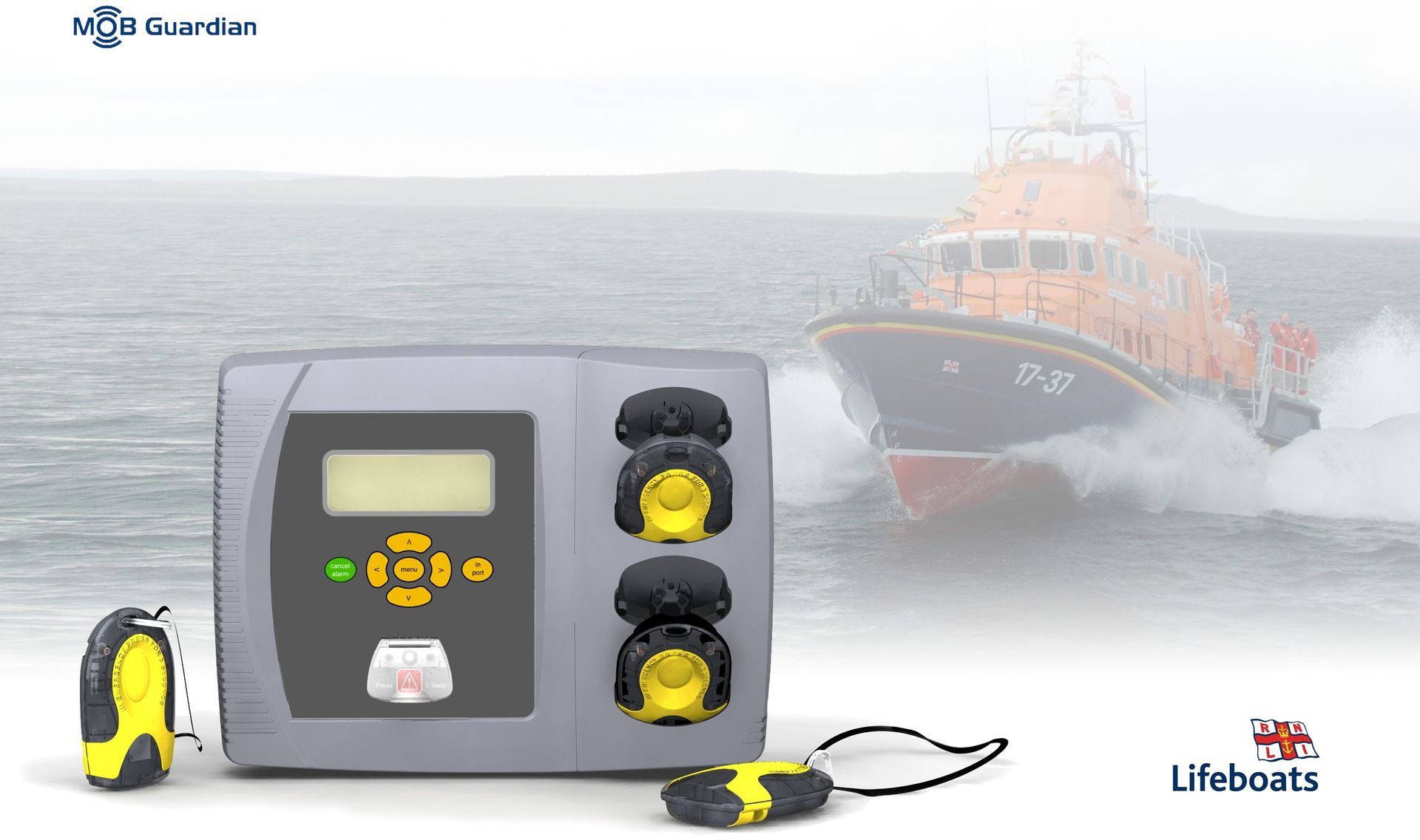 Rendered image of the MOB Guardian device