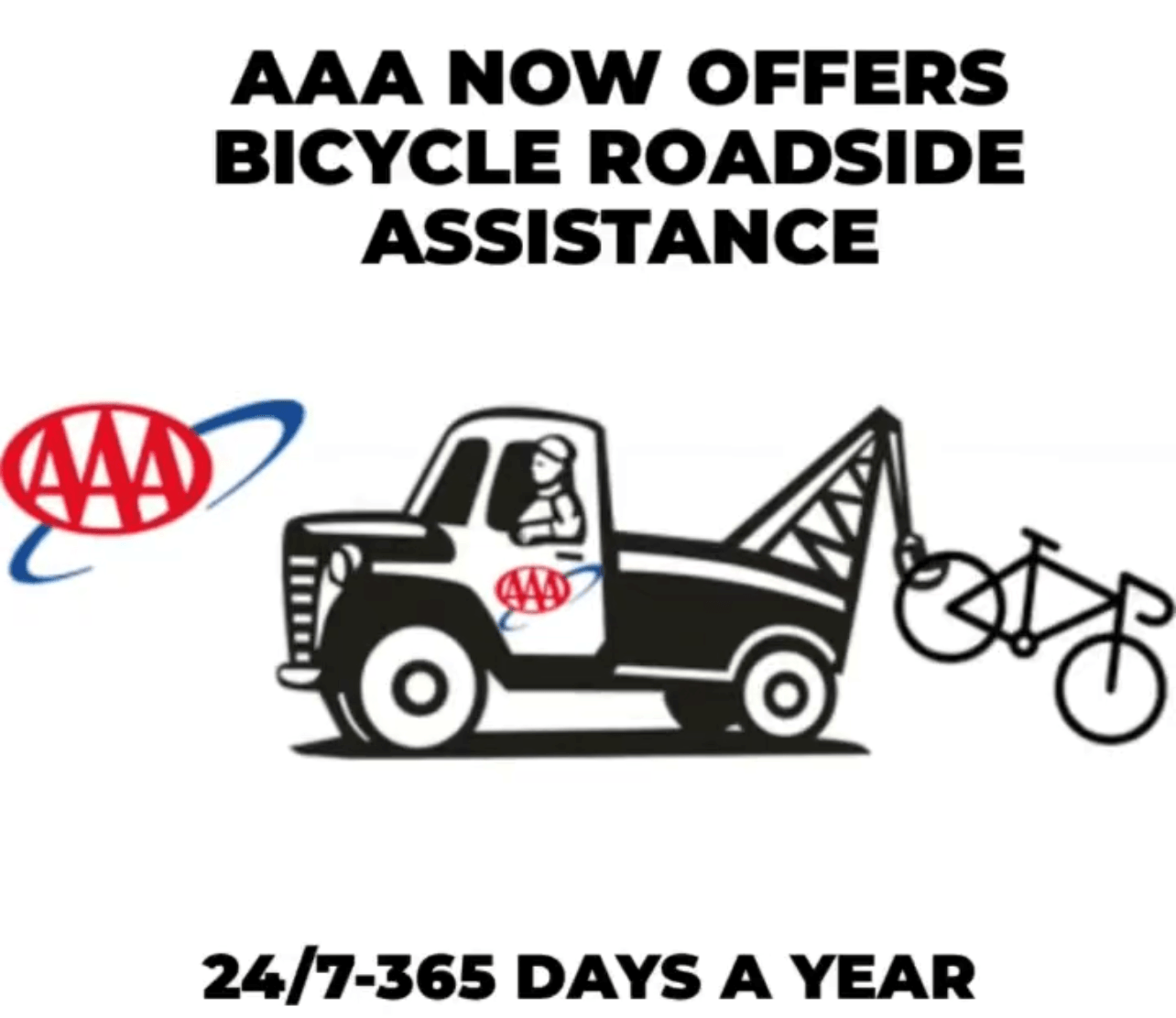 AAA Now Offers Bicycle Roadside Assistance