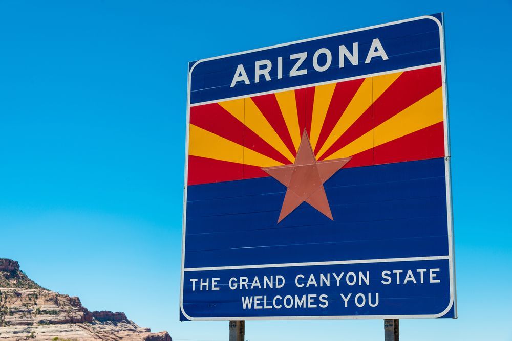 Arizona state sign