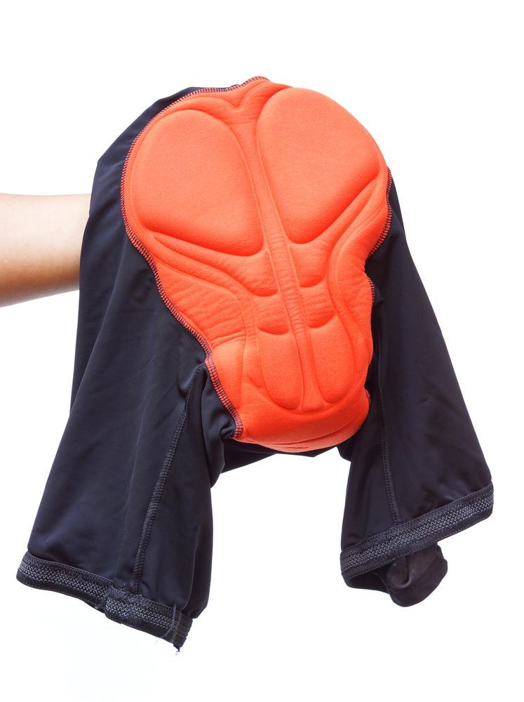 Chamois (pad) that is inside cycling shorts and bibs