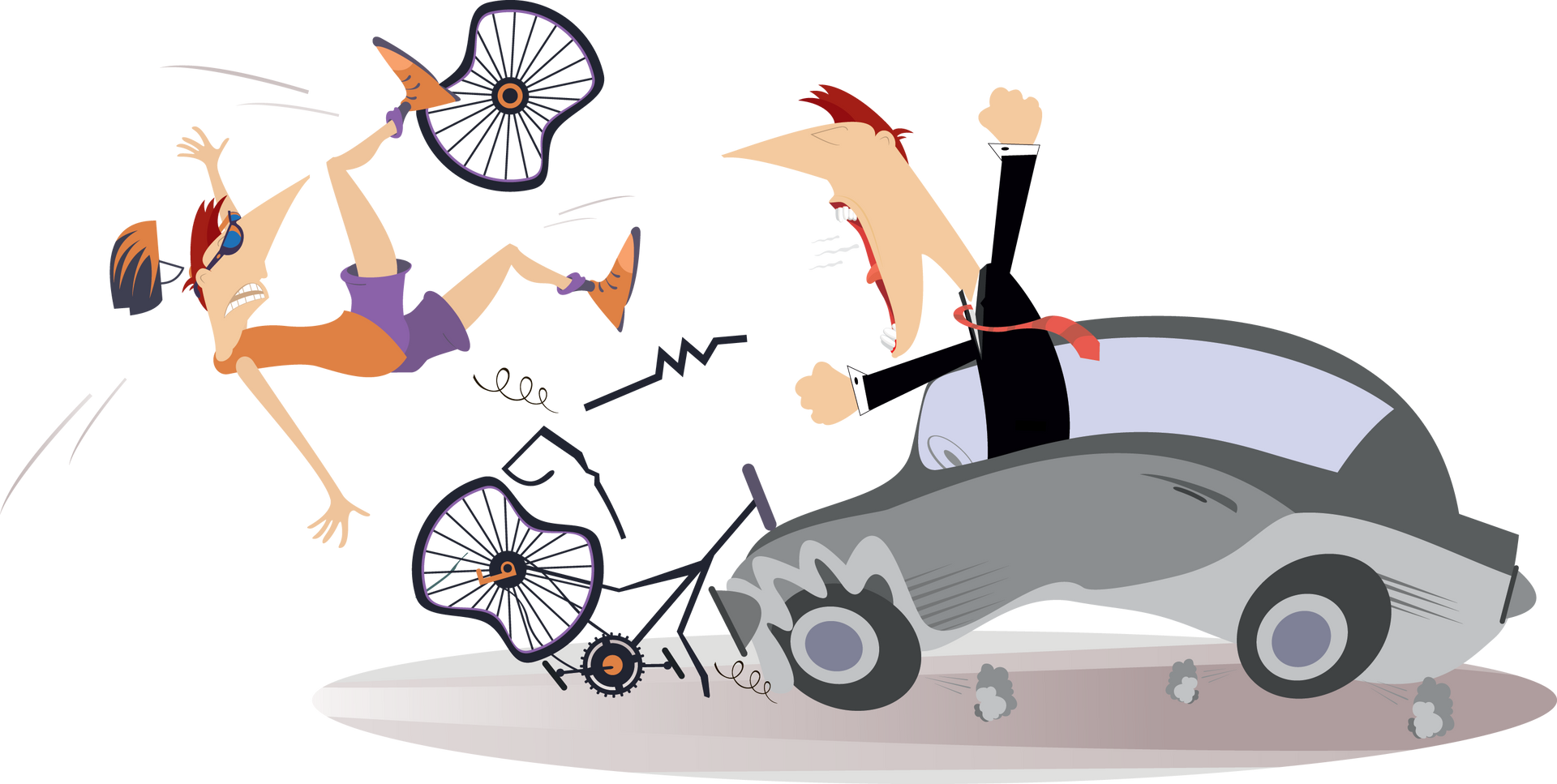 Cyclist vs. Motor Vehicle Accident
