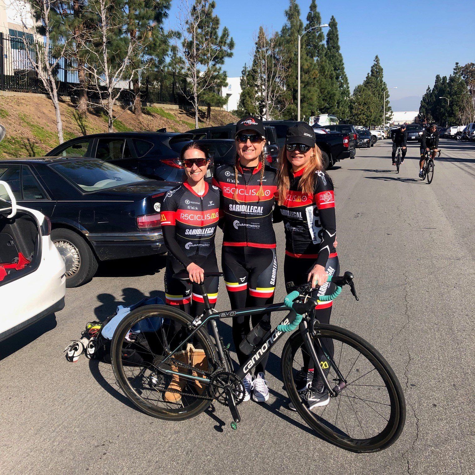 3 girl cyclist