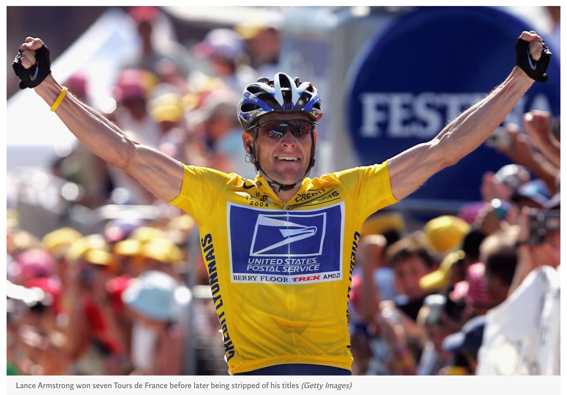 Lance Armstrong wins Tour de France