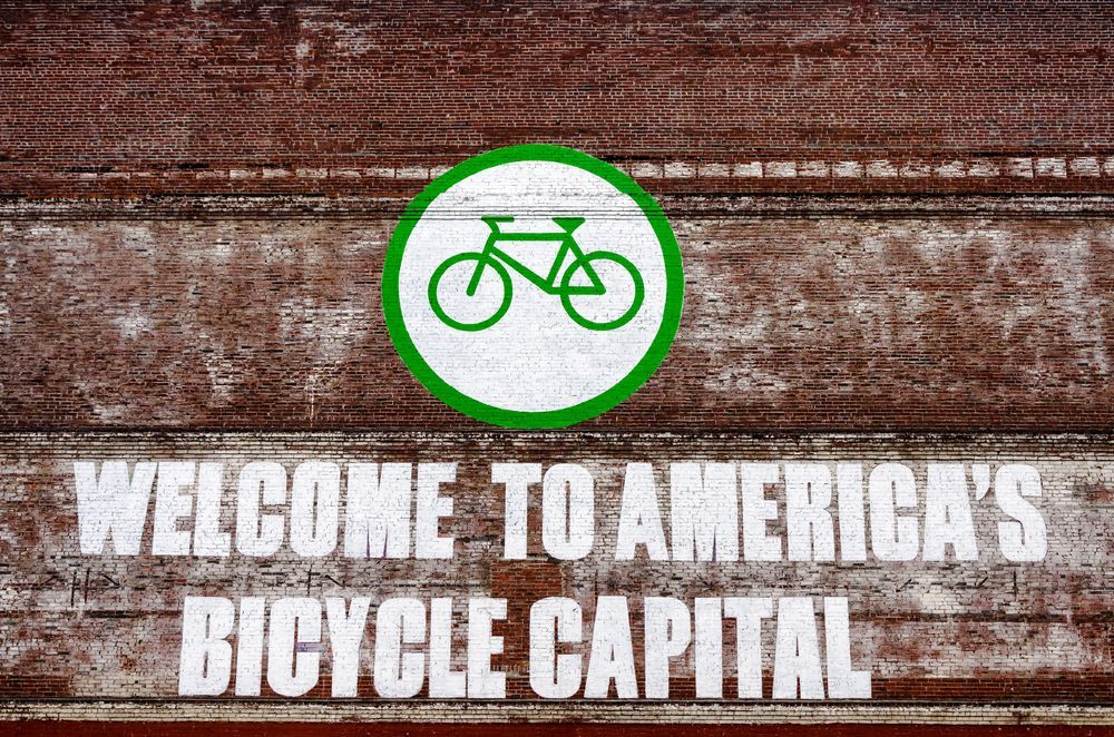 Portland Oregon Bicycle Capital sign