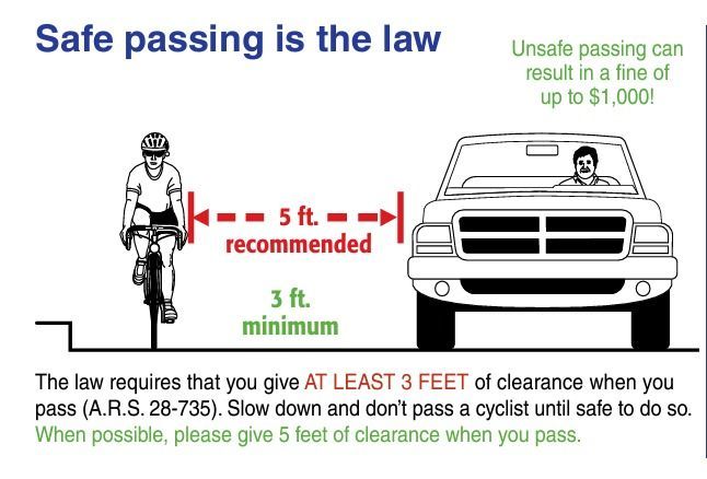 arizona bicycle laws for motorists