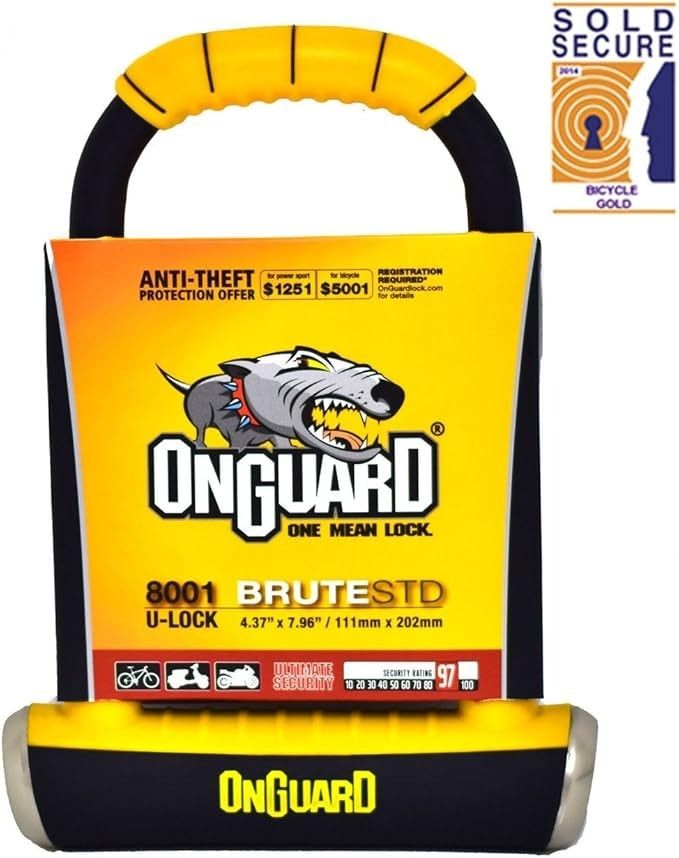 Best U-Lock on a Budget: Onguard Brute STD 8001