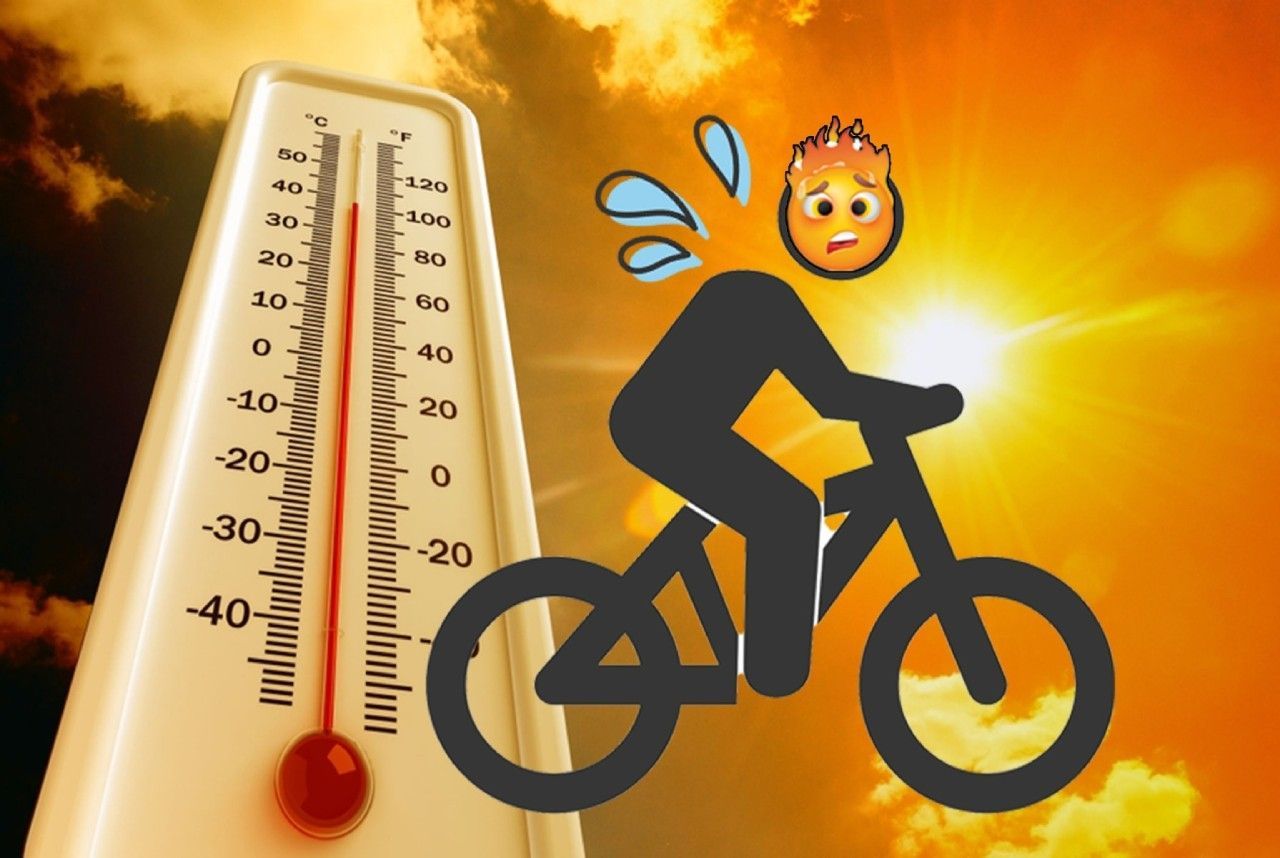 cycling in the heat