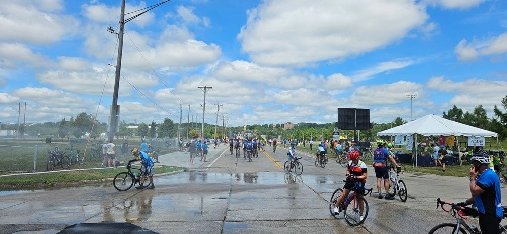 RAGBRAI finish line in Iowa