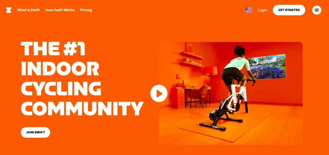 zwift cycling app