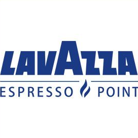 Logo Lavazza Espresso Point in blu e bianco.