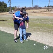 Private Lesson — Teaching a Kid Playing Golf in Mooresville, NC