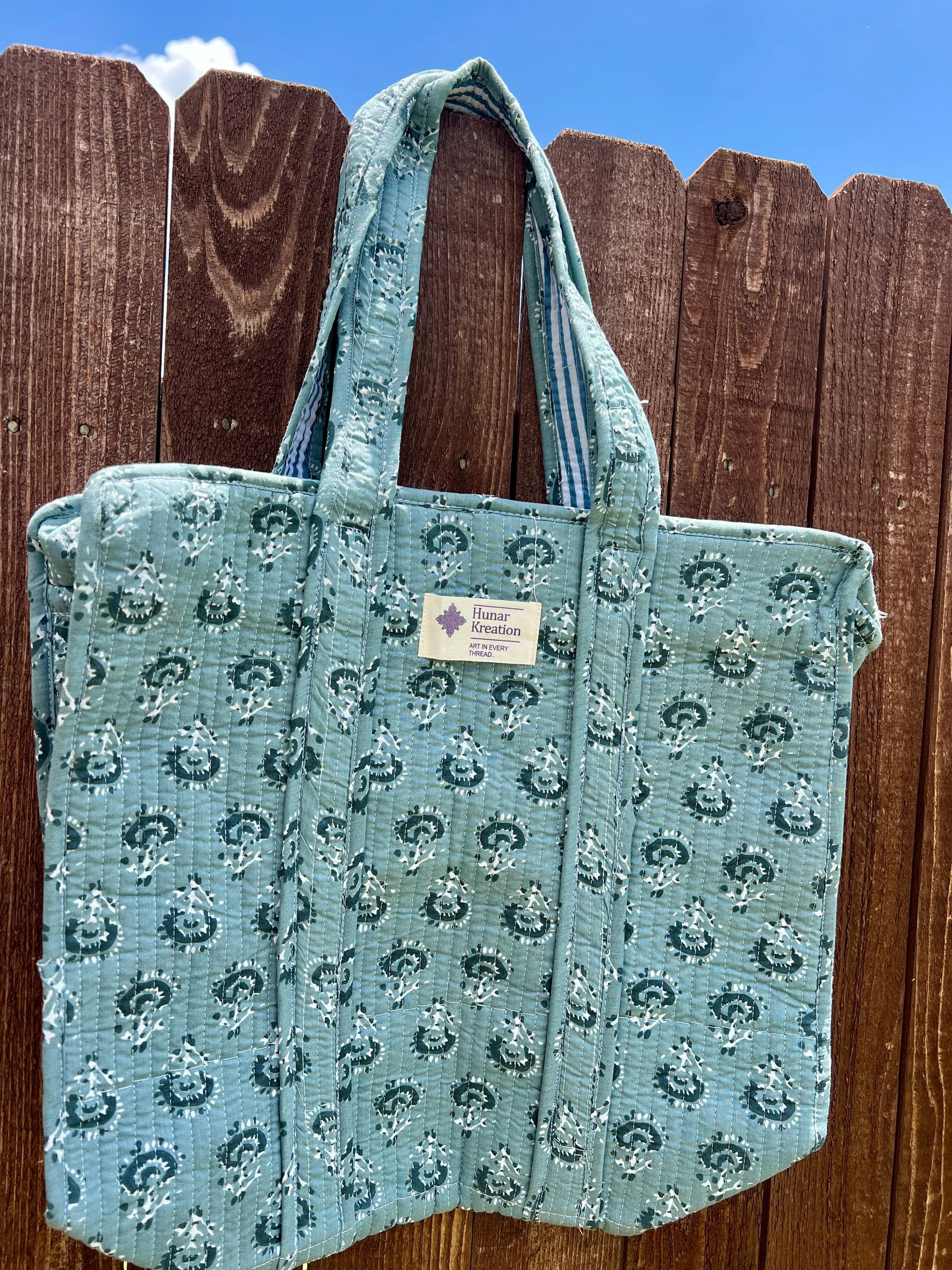 Medium - Abstract Flower Tote Bag