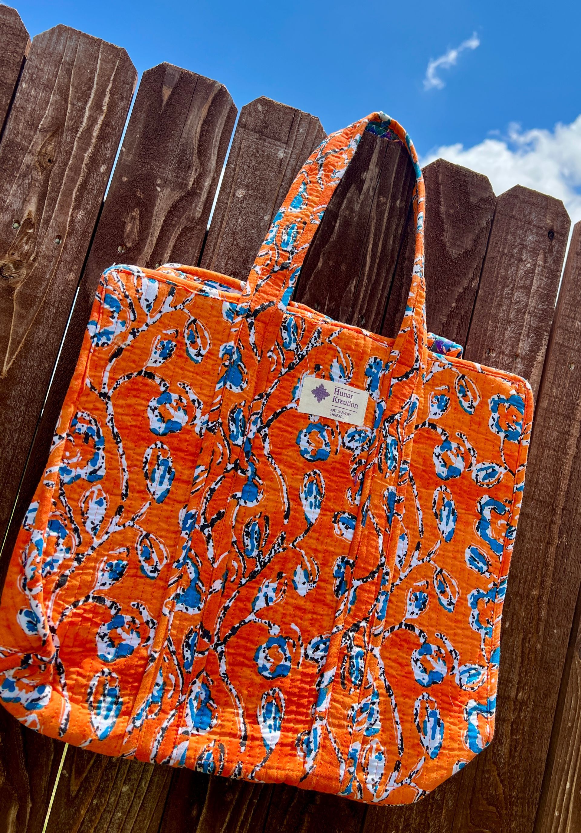 Medium - Orange Tote Bag