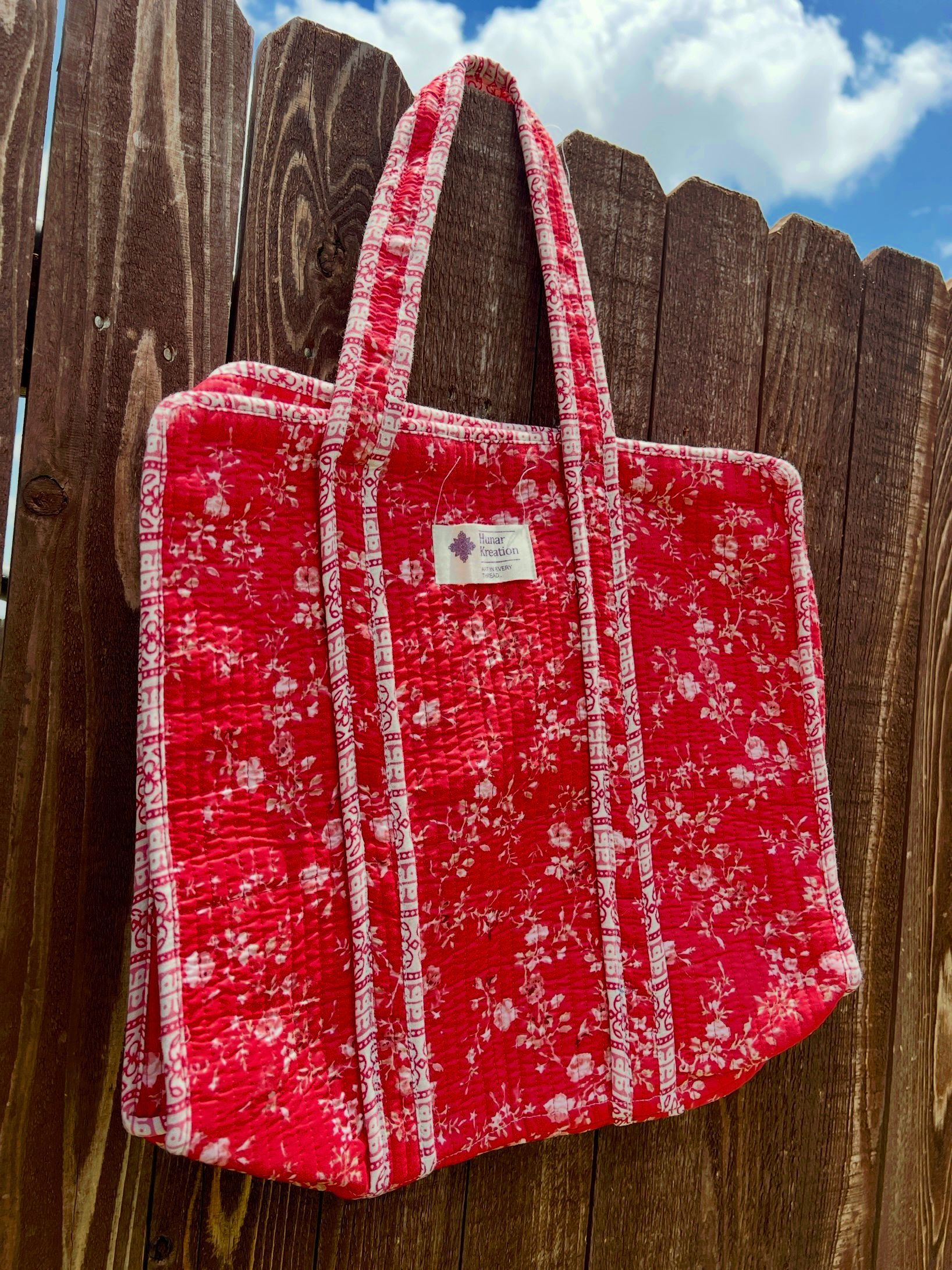 Medium - Small Flowers Tote Bag