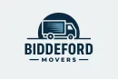 a logo for biddeford movers