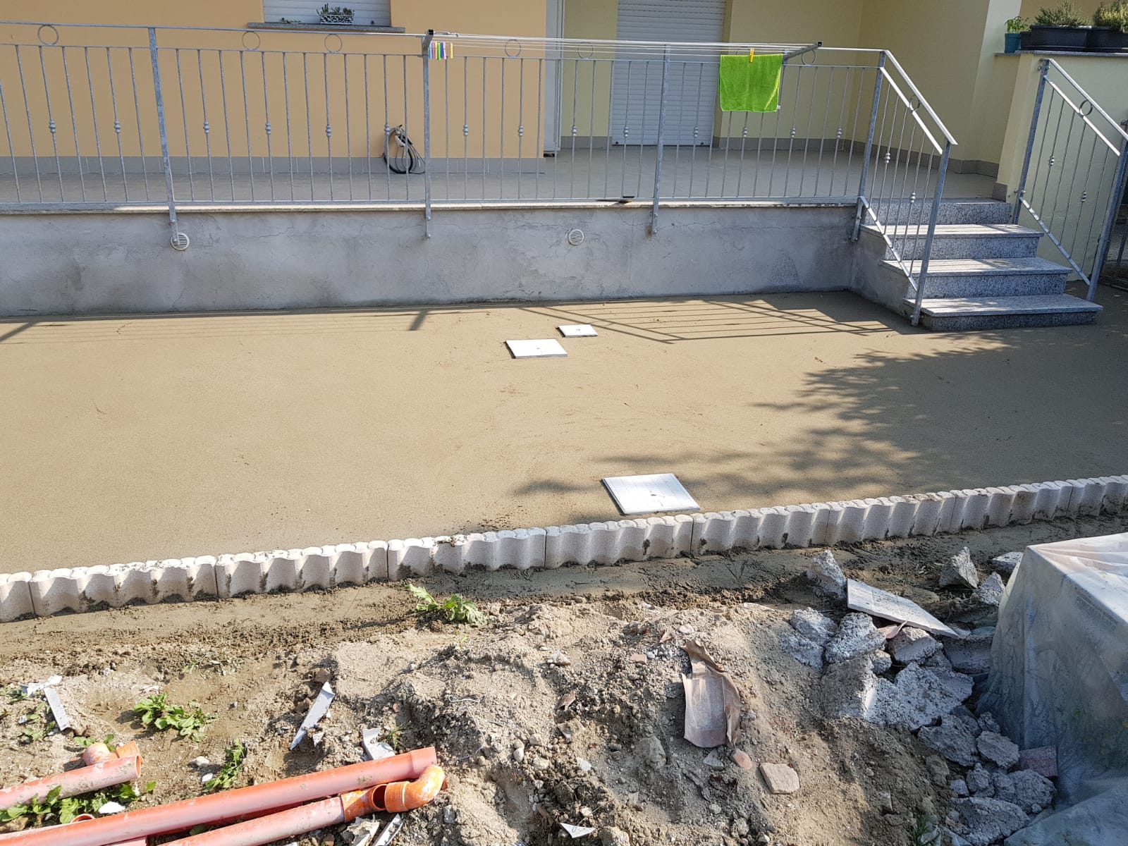 intervento di ristrutturazione per ambienti esterni