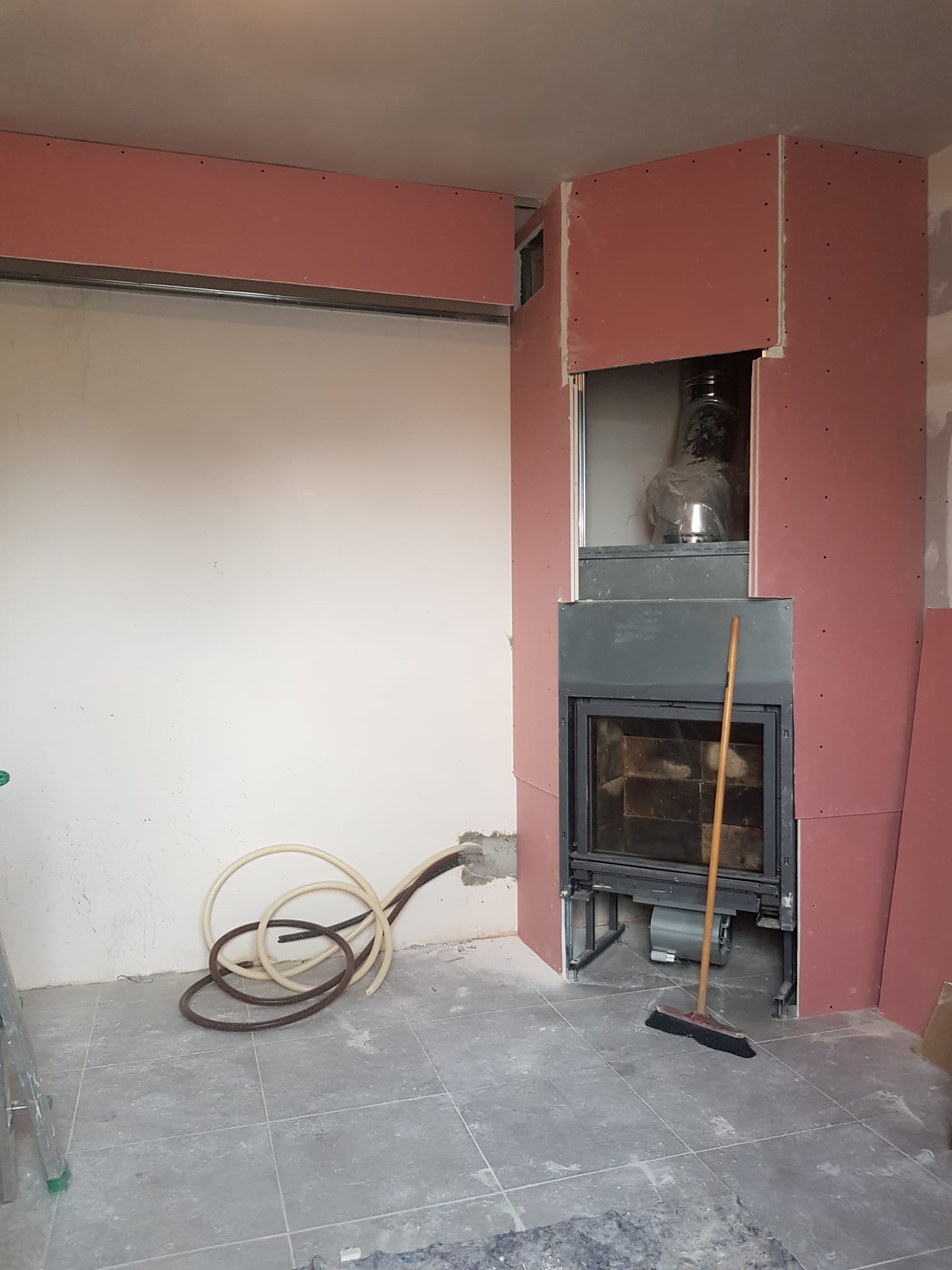 pareti interne in cartongesso