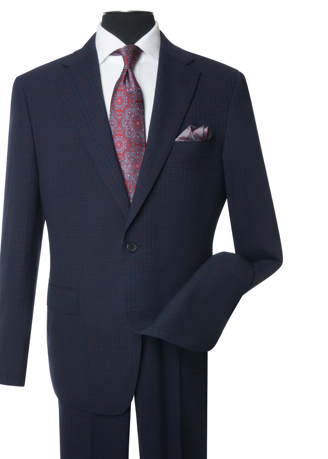 Black Twill Wool Suit