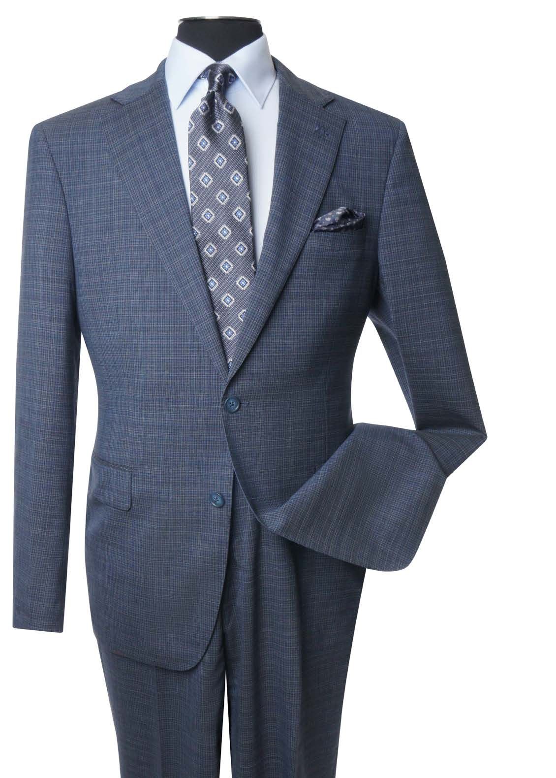 Navy Twill Wool Suit