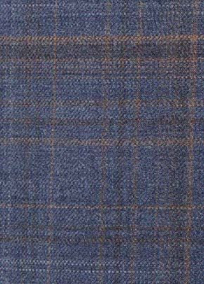 Blue Grey Plaid Suit