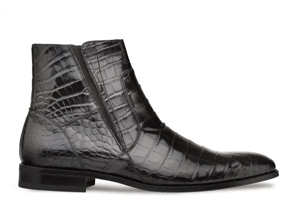 Plain-Toe Dress Zipper Boot