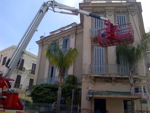 Carrello elevatore per lavori edili