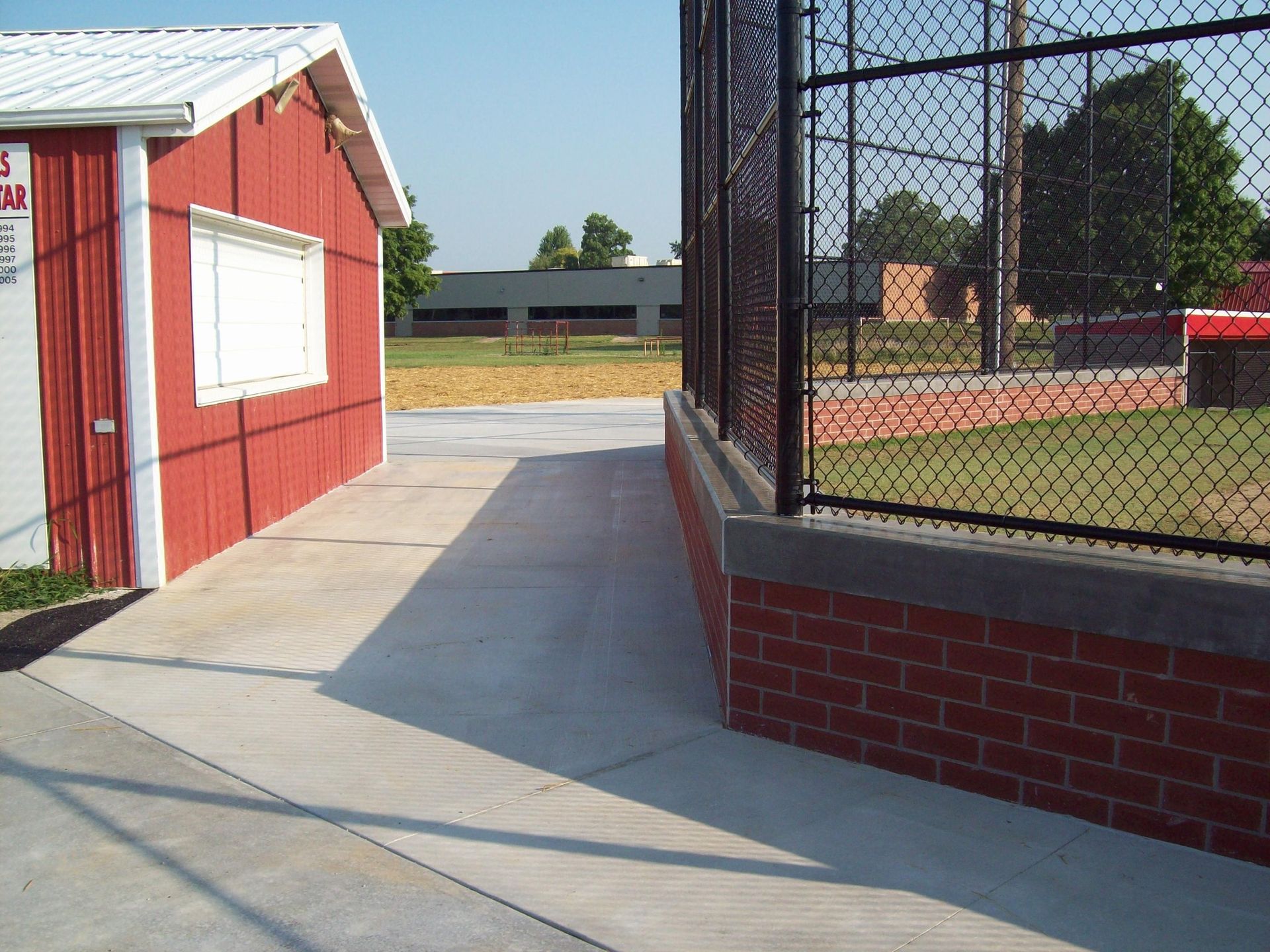 school baseball field renovation