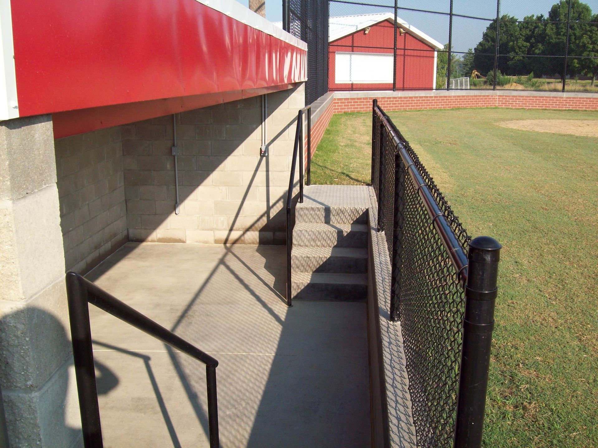 school construction dugout