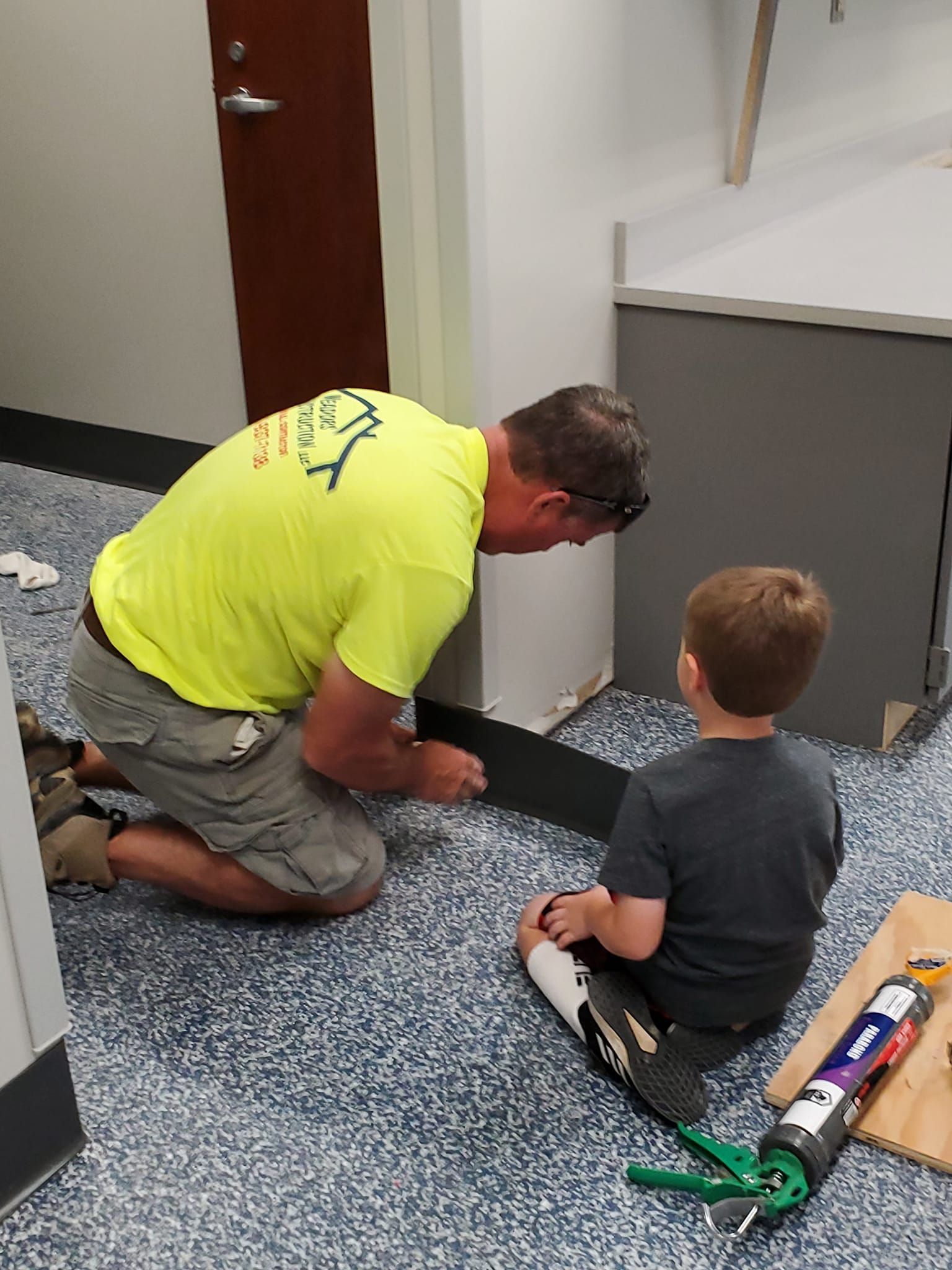 floor trim installation school
