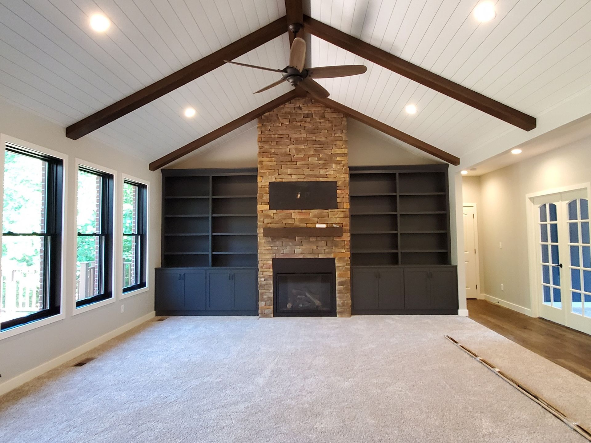 living room custom home