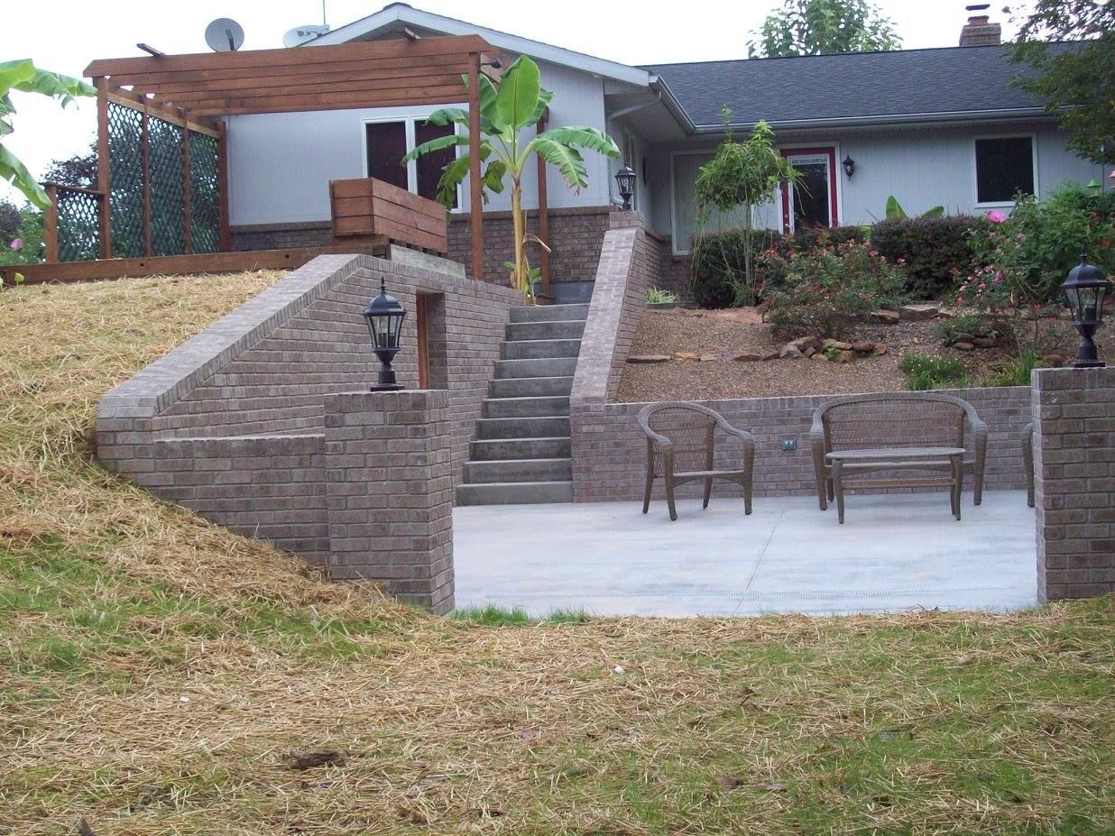 concrete outdoor patio