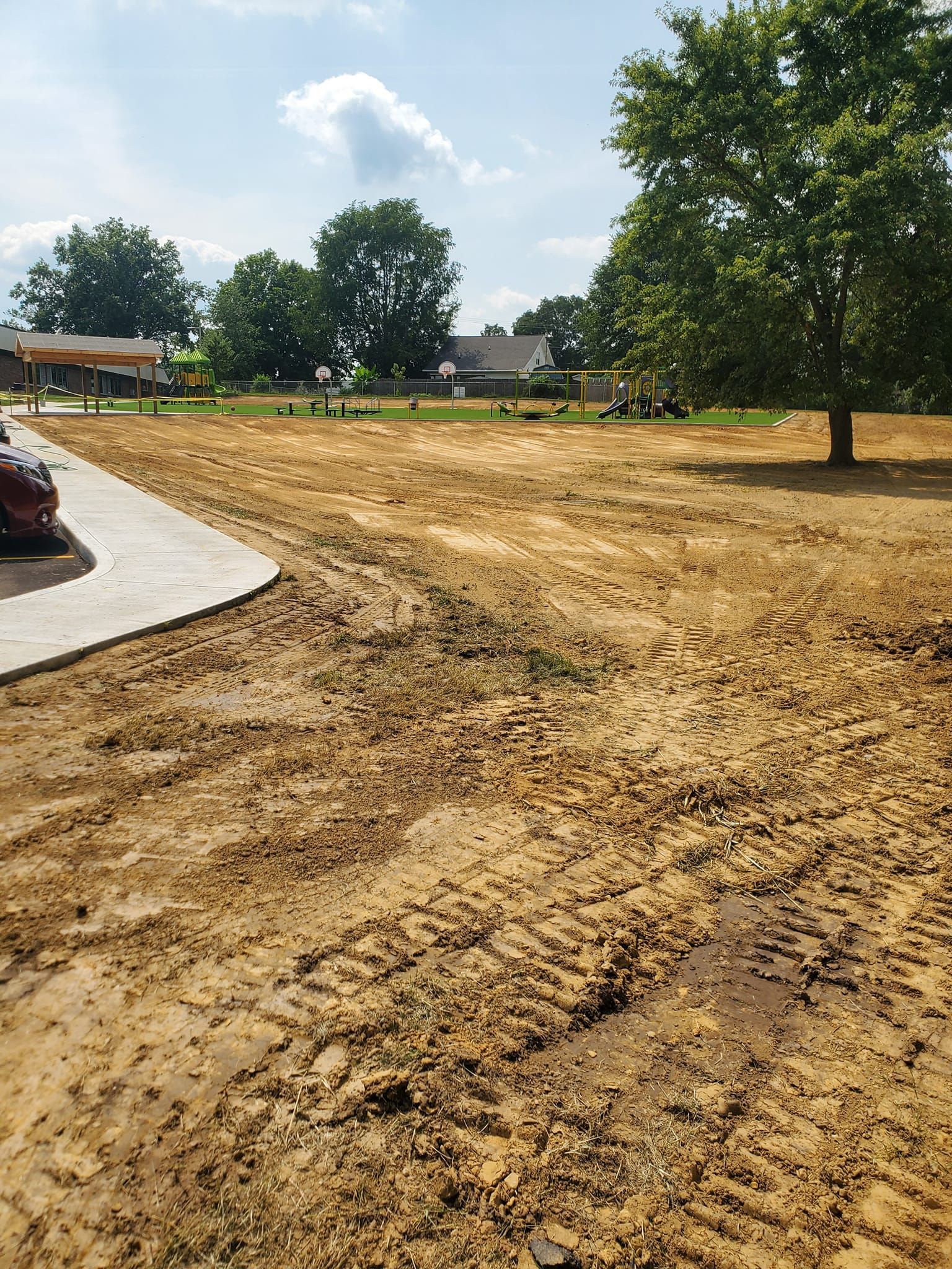 school grounds excavation construction