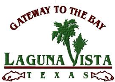 A logo for gateway to the bay laguna vista texas