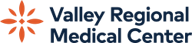 The logo for the valley regional medical center