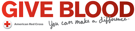 give blood - american red cross banner