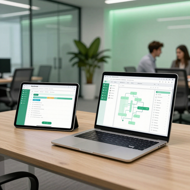 Schermata software per l’automazione dei workflow aziendali e delle approvazioni.