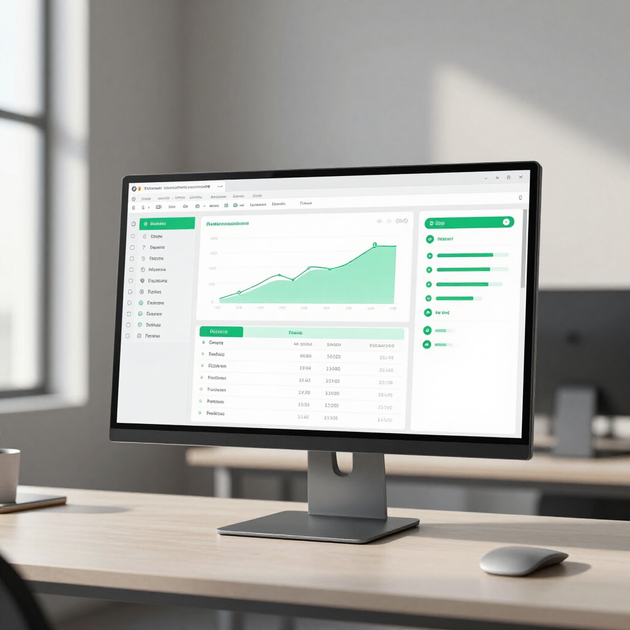 Schermata software per print management e gestione documentale in un contesto corporate minimale.