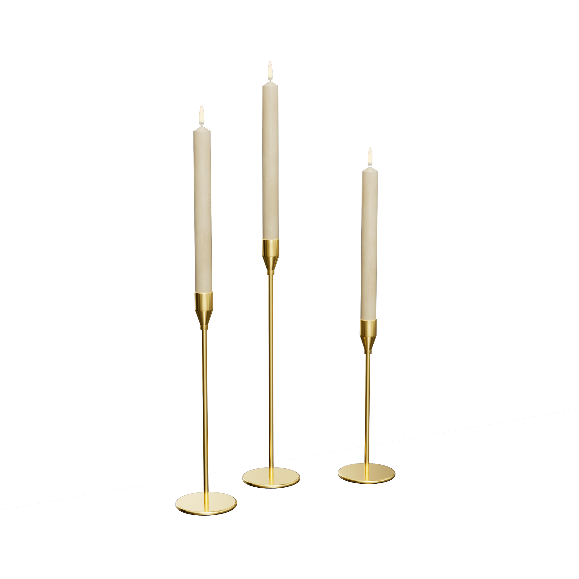Gold Taper Candle Holders