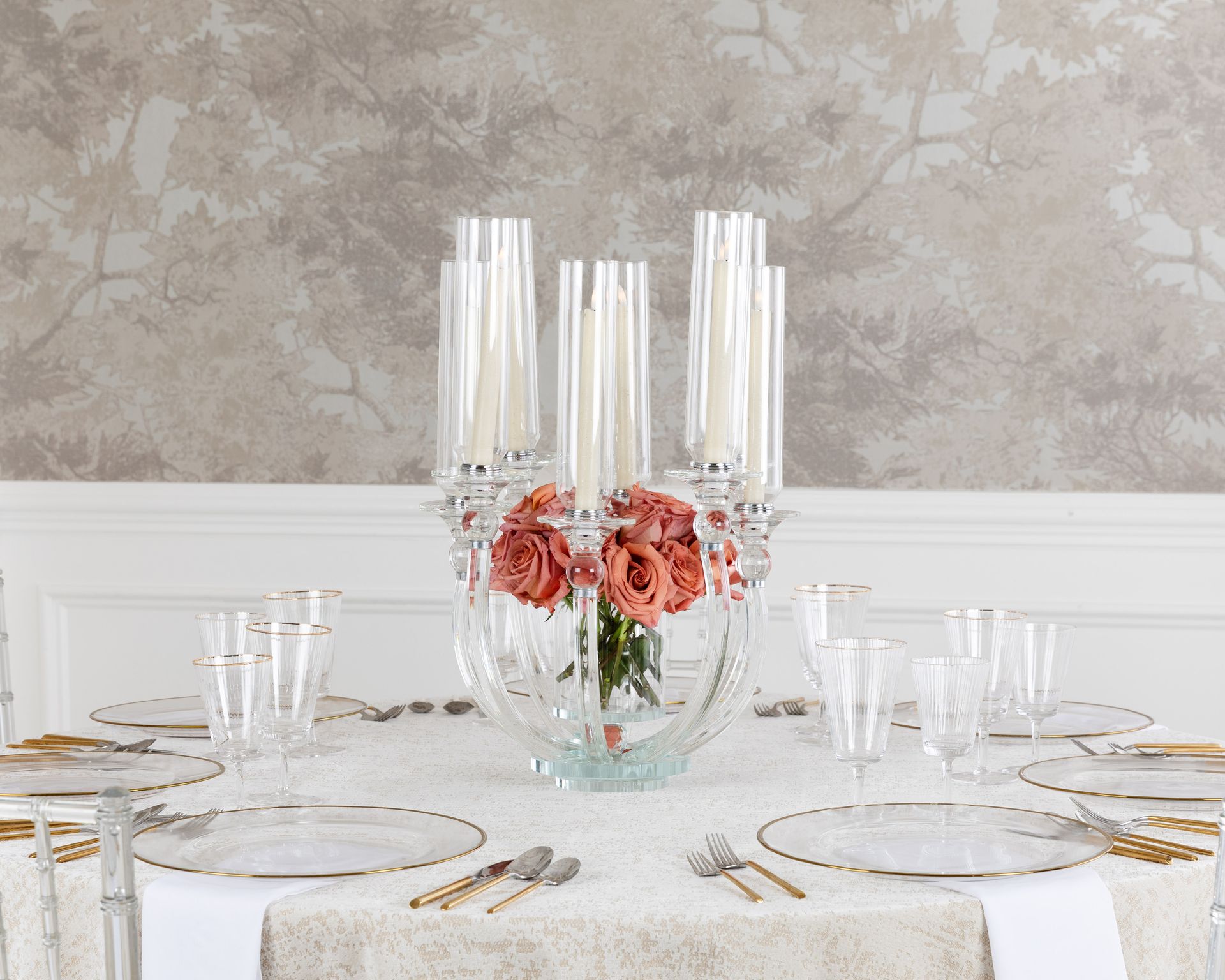 Crystal Radiance  Vase Candelabra