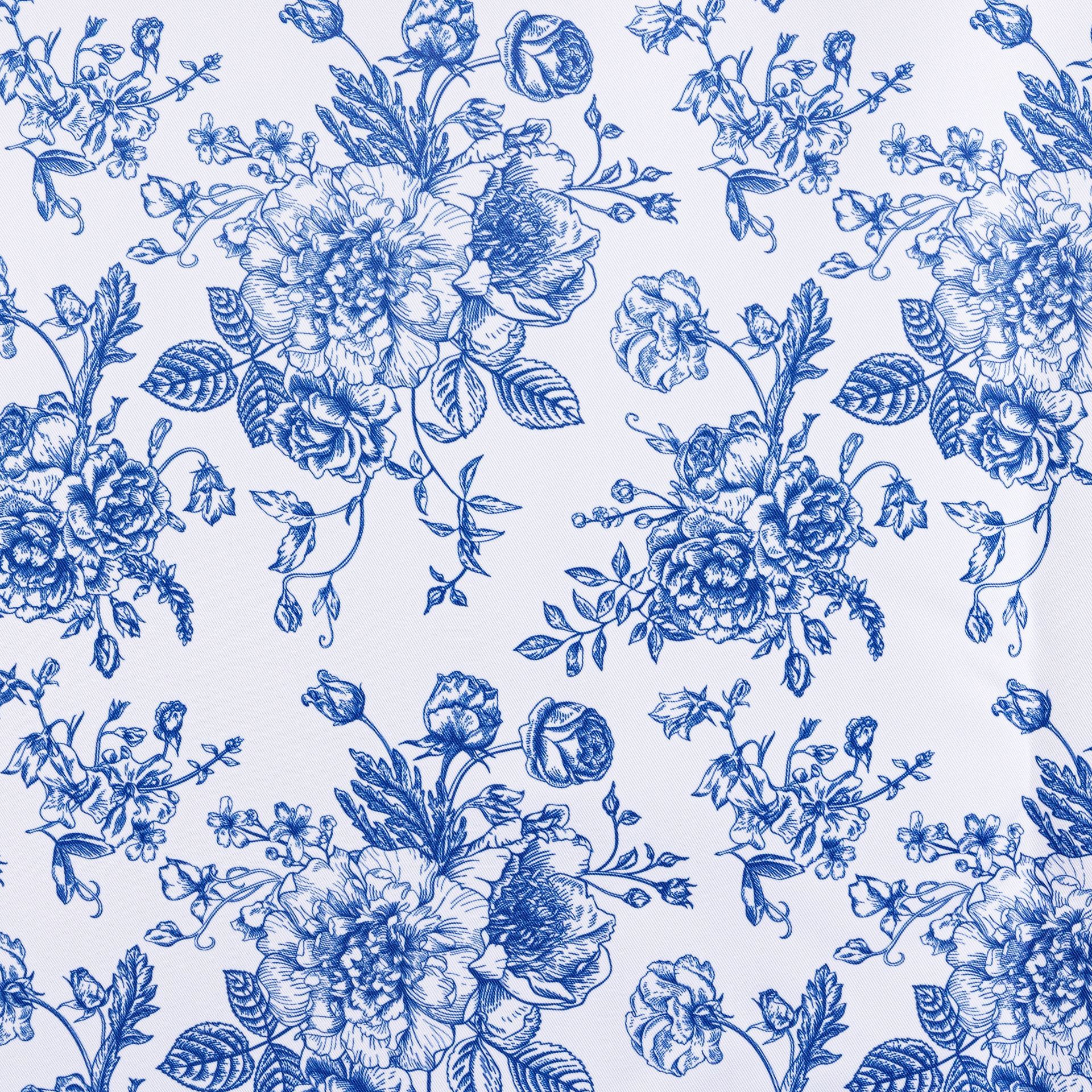 Blue Floral Toile