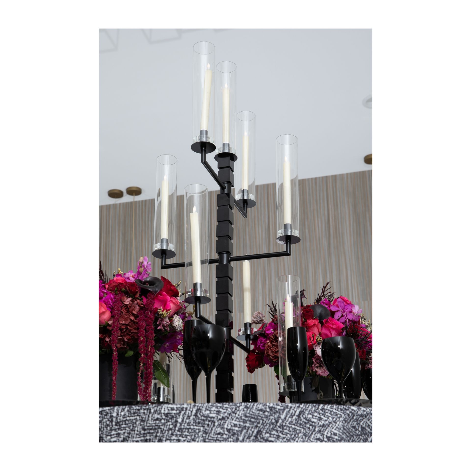 Geometric Tiered Candelabra