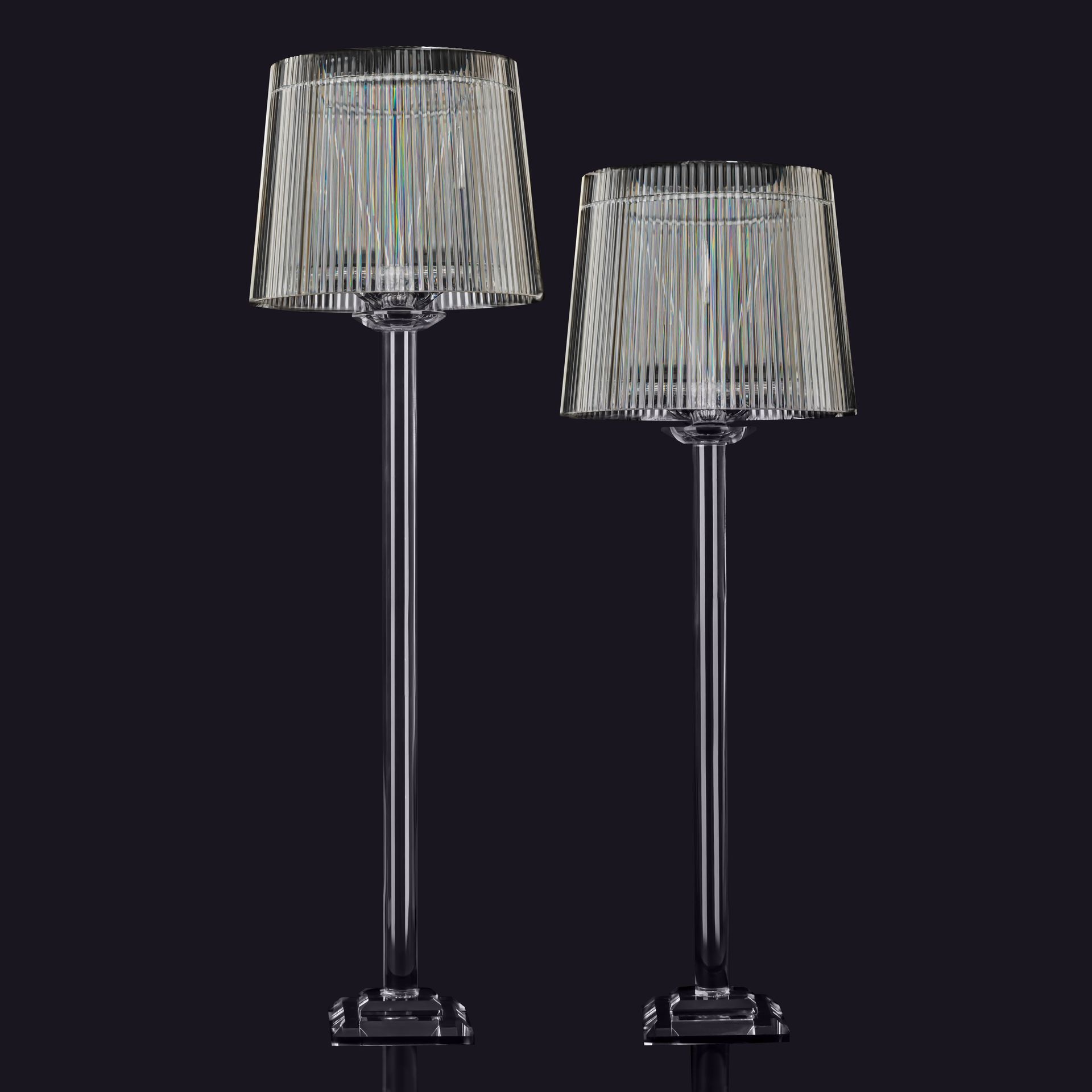 Luxe Crystal Ribbed Lamp