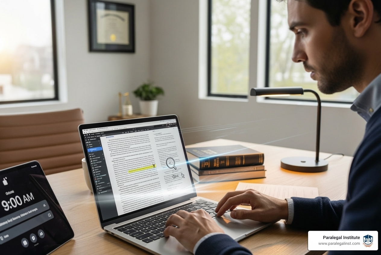 accelerated paralegal program online