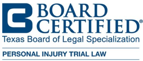 The logo for board certified texas board of legal specialization personal injury trial law