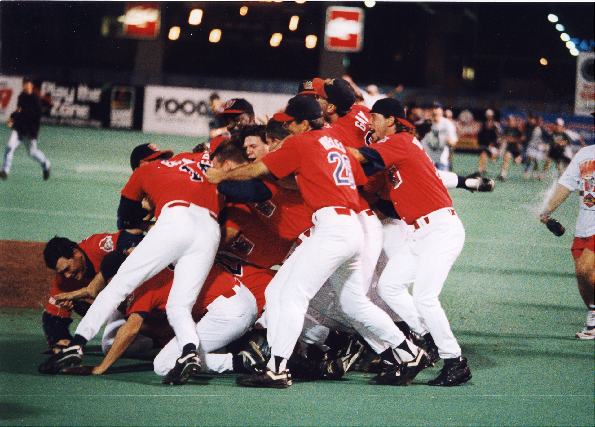 Winnipeg Goldeyes at Winnipeg Stadium, winning the 1994 championship