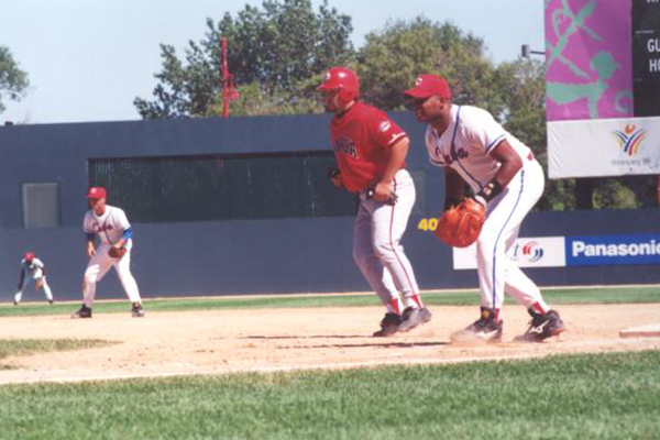 Troy Fortin in action for Team Canada, 1999 Pan Am Games