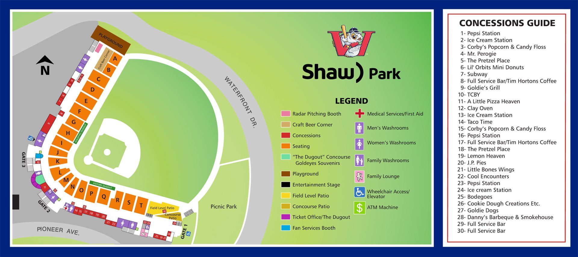 Shaw Park A-Z Guide | Winnipeg Goldeyes