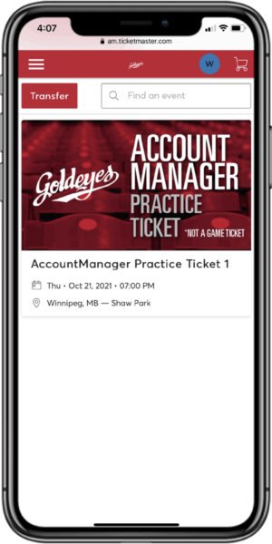 Access Mobile Ticket Step2