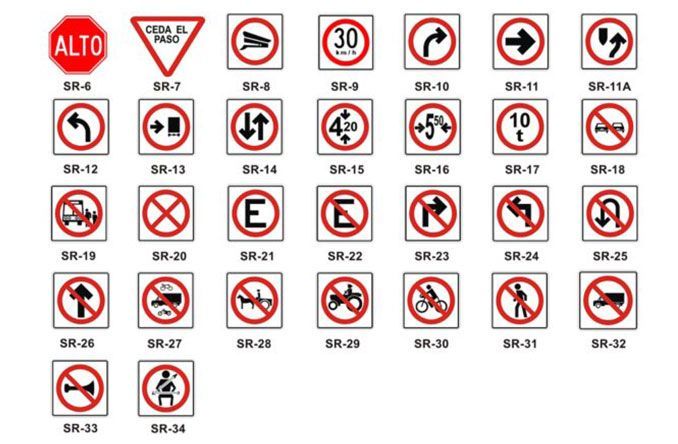 Equipos y Señalamientos Viales - SEÑALES RESTRICTIVAS
