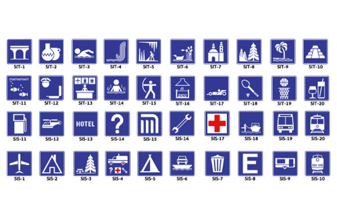 Equipos y Señalamientos Viales - SEÑALES TURISTICAS Y DE SERVICIO